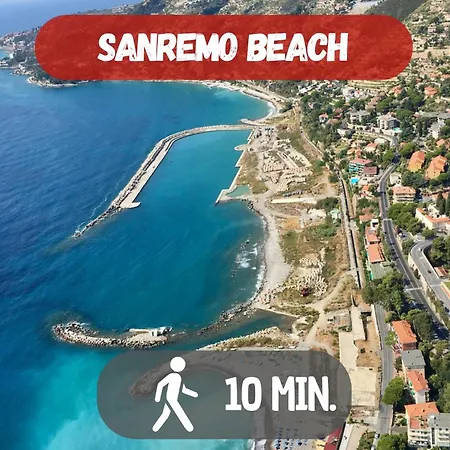 Apartment 10 Minutes From The With Large Garden Sanremo